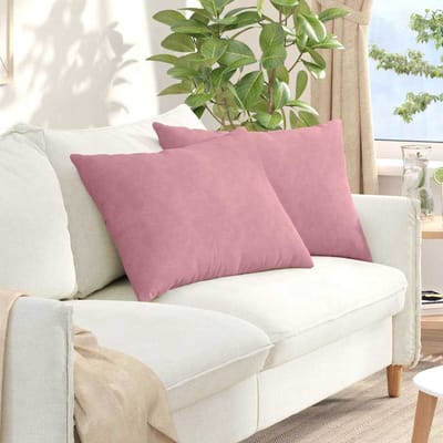 vidaXL - Zitkussens - 2 - pcs - Roze - 70 - x - 50 - cm - Corduroy - stof
