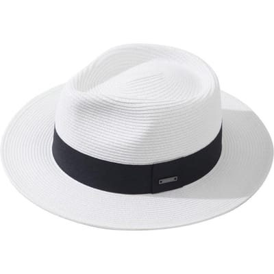 Zomer Grote Hoofd 59-61cm Panama Zonnehoeden Mannen Brede Rand Jazz Strooien Hoed Zonneklep Zonbescherming Strandhoed Unisex Grote Maat Fedoras M 54-58cm zuiver witte kleur