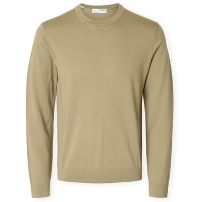 Trui Selected Noos Tray Knit - Kelp