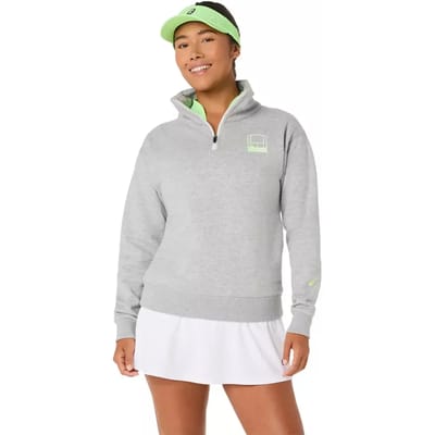 Dames sweatshirt met 1/2 rits Asics Court Core