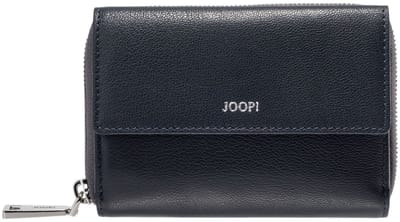 JOOP! Leren Portemonnee Lantea Blocking Martha Purse Dark Navy Donkerblauw