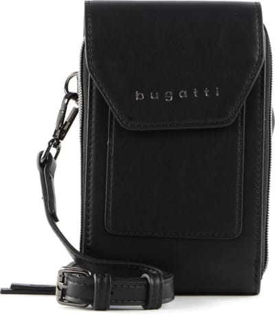 bugatti Schoudertas Telefoontasje Almata Mobile Purse Bag Black Zwart