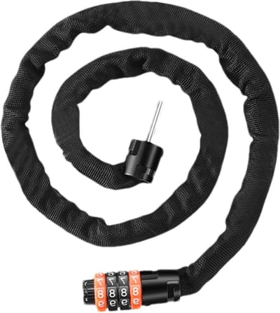 Fietsslot Combinatie - Stalen Kabel - Fiets Beveiligen - Met Montagebeugel - 97 cm - Meerkleurig