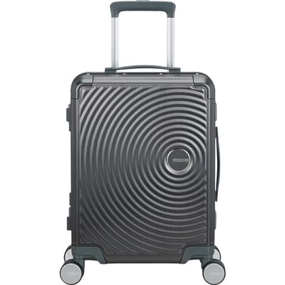 American Tourister trolley Soundbox Alu Spinner 55 / 20 TSA Trolley Brushed Anthracite antraciet