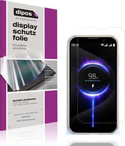 dipos – 4x Beschermfolie geschikt voor Hipipooo Mini Smartphone | Krasbestendige & heldere Screenprotector Ultra-Thin