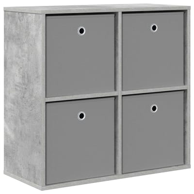 vidaXL - Dressoir - Beton - Grijs - 68,5 - x - 32 - x - 67 - cm
