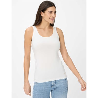 Brax Dames Top  Style SILVY offwhite, crèmewit, maat 34