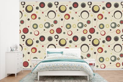 Behang - Fotobehang Cirkel - Lijn - Design - Breedte 375 cm x hoogte 240 cm