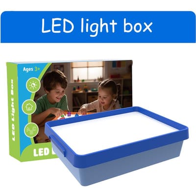 Kinderen LED Lichtbak Sensorisch Speelgoed Vroegonderwijs Lichtschaduw Verkenning Parochie Kopiëren Tekenen Schilderen Lichtgeleider Bord Hulpmiddelen