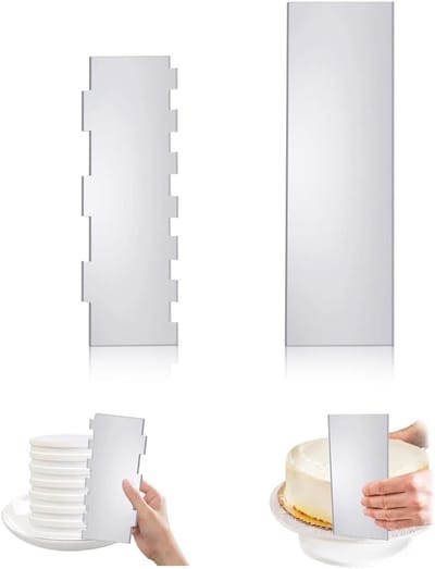 Set van 2 Taartscheppen en Decoratiegereedschap voor Perfecte Taartafwerking en Mousse, Ideaal voor Bakken en DIY Projecten