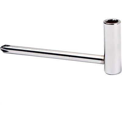 Clé pour Truss Rod de Guitare avec Tournevis 6 pans 7 mm 1/4 white