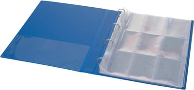 Verzamelmap Basis voor speelkaarten en tradingcards - 20 Insteekhoezen - Blauw - 360 Kaartjes - Map - Binder - 9 Pocket - Plamo - Plastic Modern