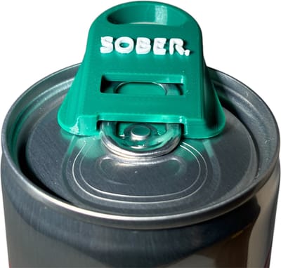 SOBER. Blikjes Opener & Sluiter 2-Pack - Herbruikbare Blik Clip - Blikjes Opener - Blik Afsluiter - Ideaal voor Festivals, Feesten & Camping - Groen