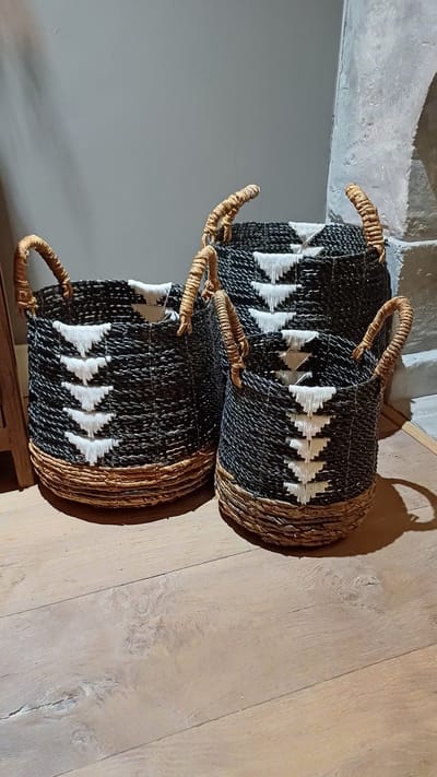 Basket arrow S/3 22/28/35cm