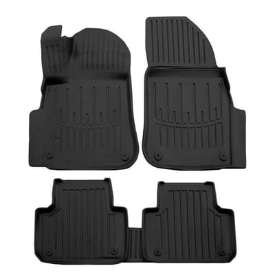 SCOUTTEUR | Tapis De Sol En Caoutchouc Premium Pour Volkswagen Touareg 3 3D (CR) depuis 2018 noir