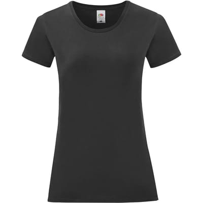 Dames-T-shirt Fruit of the Loom Iconic 150