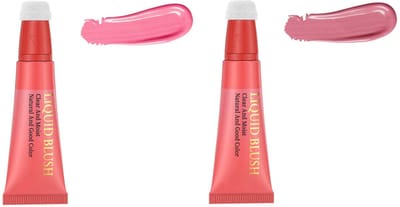 2 Blusher Creams, 10ml, vloeibare blusher, hydraterend, zijdezacht en gemakkelijk aan te brengen, voor stralende wangen