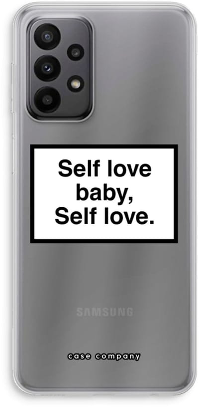 Hoesje geschikt voor Samsung Galaxy A23 hoesje - Self love - Soft Cover Telefoonhoesje - Bescherming aan alle Kanten en Schermrand