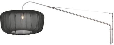 Wandlamp 2574ST + K4193SS, trendy staal en textiel, uitschuifbaar, draaibaar en kantelbaar, Elegant Classy, merknaam Steinhauer