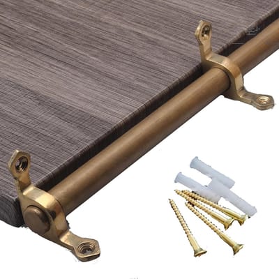 Tapijtstangen Messing - Trap roedes - Trap bekleden - Roestvast en inkortbaar - 61 cm - Messing