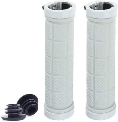 Fietsstuurgrepen Rubber - Antislip Handvatten - Comfortabel Fietsen - Dubbele Vergrendeling - 132mm Lengte - Blauw
