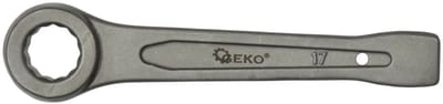GEKO Ring Slogging Sleutel - 17mm - Voor Zwaar Werk - Chroom-Vanadium Staal