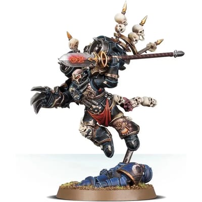 Beeldje Games Workshop Warhammer 40k - Space Marine du Chaos Haarken Worldclaimer, Herald of the Apocalypse