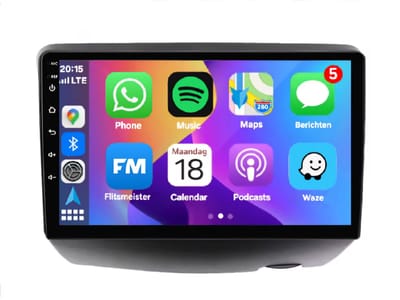 Autoradio 2/32GB met Carplay en Android auto | Geschikt voor Toyota Yaris 1998-2006 | Radio scherm met Navigatie | 1998 1999 2000 2001 2002 2003 2004 2005 2006| XP10
