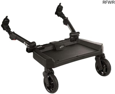 RFWR® Universeel Meerijdplankje voor Kinderwagen tot 20 kg - Opvouwbaar en Antislip met 360° Wielen