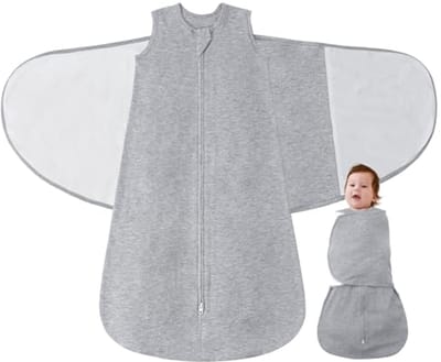 3-in-1 Verstelbare Babyslaapzak 1.0 Tog voor Pasgeborenen - Inbakerdoek voor Baby's van 0-12 Maanden