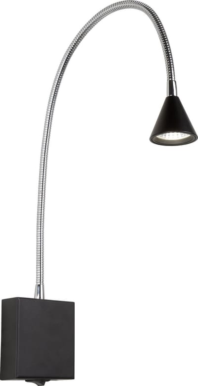 Lucide BUDDY - Bedlamp / Wandlamp - LED - 1x4W 4000K - Zwart