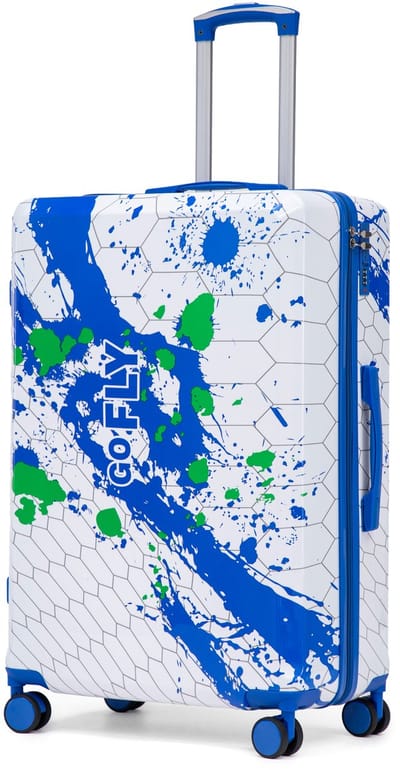 MODFU - Trolleykoffer - 360° Spinnerwielen - Cijferslot - Modern - Polycarbonaat - Blauw - 28 Inch