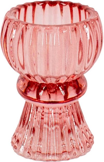 Kaarsenstandaard/waxinehouder roze
