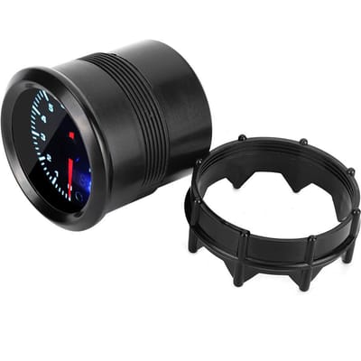 Compteur Tachymètre 2 pouces 12V Indicateur Numérique avec Moteur Pas à Pas 0 10000 tr/min black