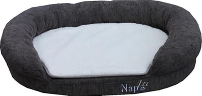 Napzzz Orthopedische Hondenmand  Ovaal -Grijs 120x72xH25 cm