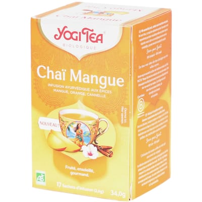 Yogi tea Biologische Thee Mango Chai - 17 stuks