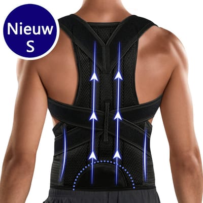 DOWO® - Rugbrace - Postuur Corrector- Houding corrector Man & Vrouw - Rugband tegen aanhoudende schouder en rug pijn - Schouder Correcto - S