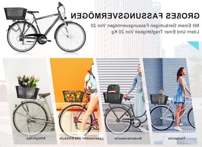 Ruime Achterfietsmand van Metaal met Waterdichte Deksel, Eenvoudige Installatie, 20L Capaciteit voor Fietsaccessoires en Bagage tot 20kg