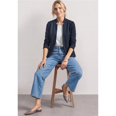 Blazer met reverskraag en structuur