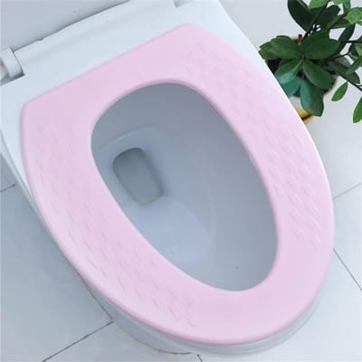 Toiletbril Kussen - Zachte Zitting - Meer Comfort - Waterdicht Ontwerp - 34.5x40 cm - Strepen Roze