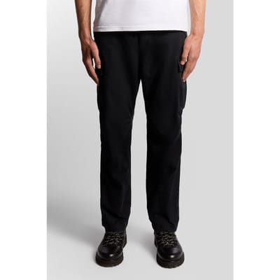 Lyle & Scott Articulated Cargo Trousers Jet Black Size: W28L30 | Cargo Pants Outlet | Heren | Zwart