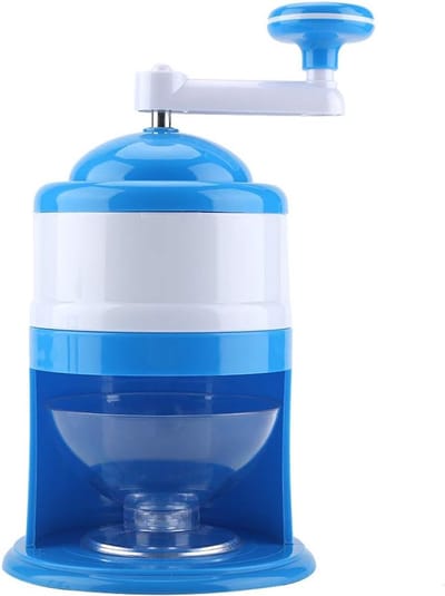 IJsbreker Handmatig - Sneeuw Kegel Maker - Feestelijke Drankjes Maken - Draagbaar Zonder Stroom - 27.5cm Hoog - Blauw Wit