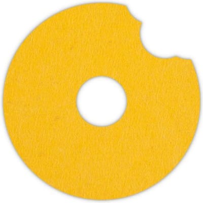 Donut vilt onderzetter - Geel - 6 stuks - ø 9,5 cm Rond - Glas onderzetter - Cadeau - Woondecoratie - Woonkamer - Tafelbescherming - Onderzetters Voor Glazen - Keukenbenodigdheden - Woonaccessoires - Tafelaccessoires