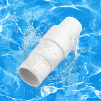 Dailygoods - Zwembadvacuümslangadapter - Zwembadslangconnector - Onderhoud - Wit - Filterpompslangen - Geschikt voor Intex-Zwembaden - Afmeting 10,16 cm
