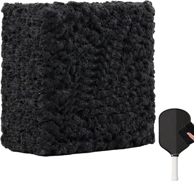 Grote zwarte rubberen gum voor pickleballrackets 5×5×2.5 cm - Geschikt voor het reinigen van sportschoenen en pickleballrackets