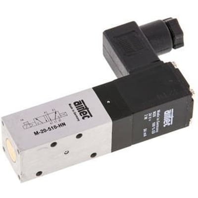 5/2 M5 Magneetventiel 12V DC 2.5-8bar/35.0-112psi Airtec