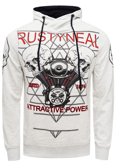 Sweatshirt met rockerprint