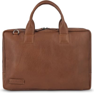 Plevier Basalt businesstas 16 inch cognac.