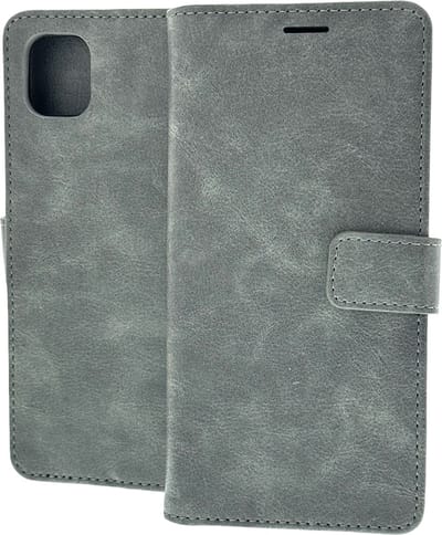 Bookcase Grijs Geschikt voor Samsung Galaxy A04 - portemonnee hoesje - ZT Accessoires