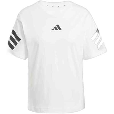 Adidas Future Icons 3 Stripes T-shirt Met Korte Mouwen Wit L Vrouw